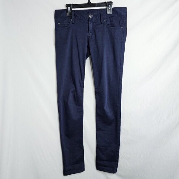 LILLY PULITZER Worth Skinny Jeans Pants NAVY BLUE size 0 XS Leggings Preppy Chic - Picture 3 of 9